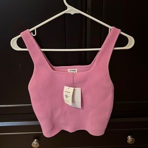 Cotton on pink ribbed tank!!NWT. Pink/purple